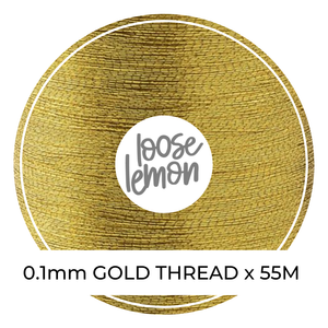 Gold Metallic Thread | 0.1Mm X 55M