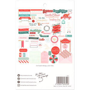 North Pole Post | Diecut Cardstock Sentiments (130 pcs)