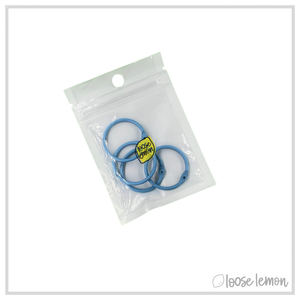 25mm Book Rings x 4 | Blue