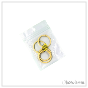 25mm Book Rings x 4 | Yellow