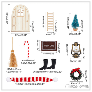 CHRISTMAS MINIATURE SET X 10 PCS