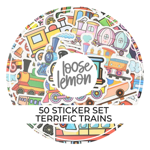 50 Sticker Set | Terrific Trains