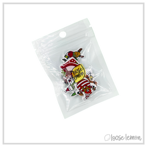 Wood Christmas Buttons x 9 | Christmas Mix