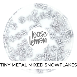 Tiny Metal Mixed Snowflakes