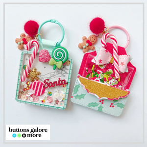 Christmas Buttons x 6 | Christmas Eve (Buttons Galore & More)