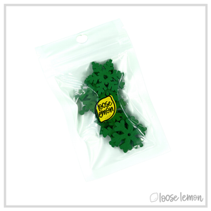 Wooden Snowflakes | Green X 8 Pieces