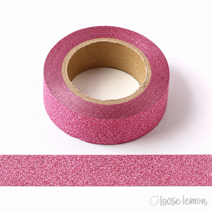 Rose Pink Glitter Washi Tape (10M)