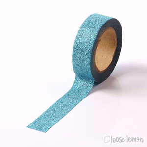 Pale Blue Glitter Washi Tape (10M)