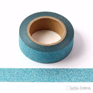 Pale Blue Glitter Washi Tape (10M)