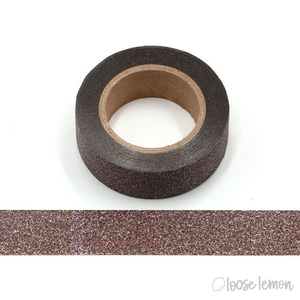 Brown Glitter Washi Tape (10M)