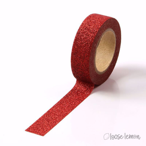 Clearance: Red Large Glitter Washi Tape (5M)