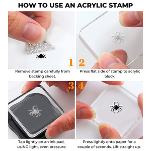 Halloween Acrylic Stamp | Halloween Cats