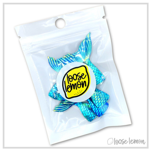 Resin Mermaid Tails x 6 Pale Blue | Color 5