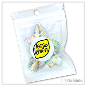 Resin Mermaid Tails x 6 White | Color 8