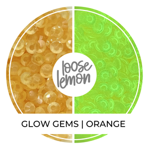 Glow in The Dark Gems | Orange (5mm)