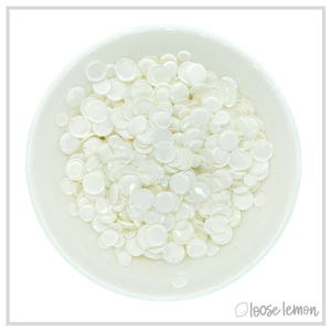 Round Sequins | Matt White (Mixed Size)