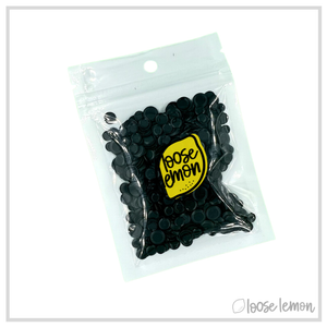 Round Sequins | Matt Black (Mixed Size)