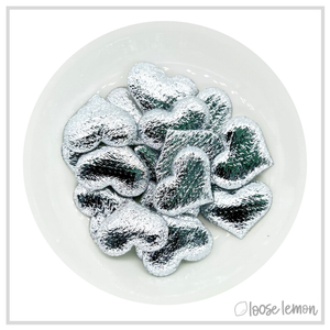 Soft Foil Hearts | Silver