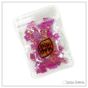 Square Gems | Hot Pink