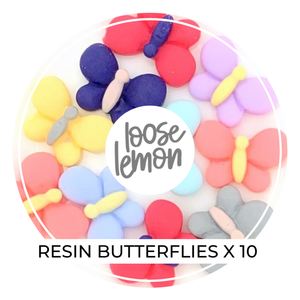 Resin Butterflies x 10