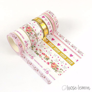 8 Washi Valentine's Set - Washi Tape (10M)