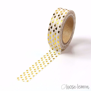 Gold Hearts - Washi Tape (10M)