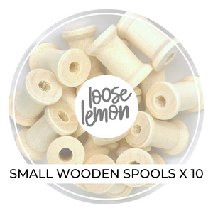 Wooden Spools (S) x 10 Pcs