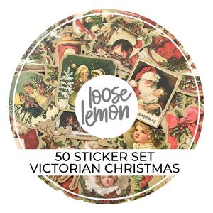50 Sticker Set | Victorian Christmas