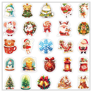 50 Sticker Set | Playful Christmas