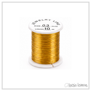 Gold Copper Craft Wire (28ga) | 10M