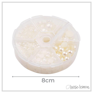 Cream Pearls Box | 6 Sizes (690 pieces)