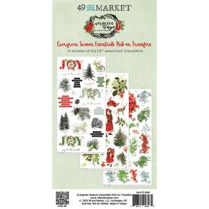 Evergreen Season Essentials Rub-On Transfer | (3 Sheets) 49 and Market
