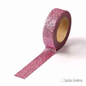 Clearance: Pink Large Glitter Washi Tape (5M)