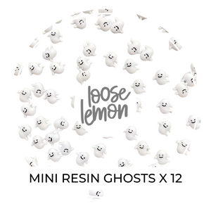 Mini Resin Ghosts x 12 | Flatback