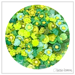 Mini Resin Flowers | Greens (2g)