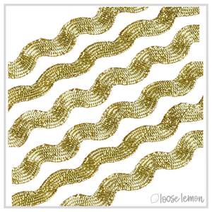 Ric Rac Ribbon (13m) | Metallic Gold