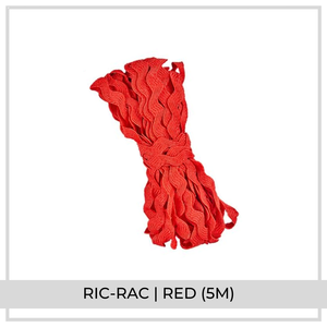 Ric Rac Ribbon (5m) | Red