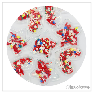 Shaker Pouches | Red Christmas x 5