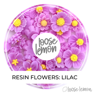Single Colour Resin Flowers | Lilac