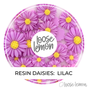 Resin Daisies | Lilac (Mixed Sizes)