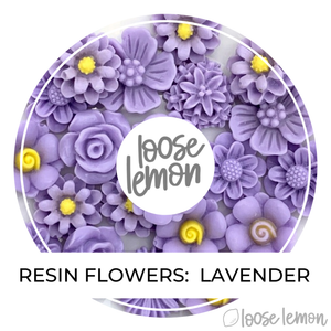 Single Colour Resin Flowers | Lavender