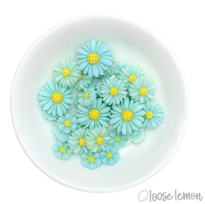 Resin Daisies | Mint (Mixed Sizes)