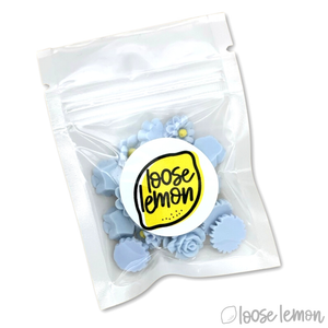 Single Colour Resin Flowers | Sky