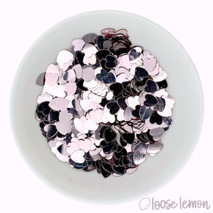 Sequins | Hearts (Rose Gold)