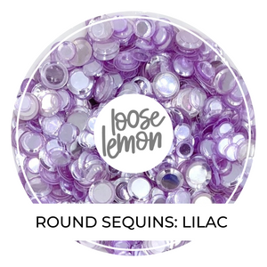Round Sequins | Lilac (Mixed Size)