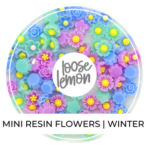 Mini Resin Flowers | Winter Mix