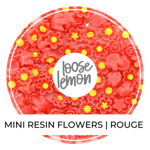 Mini Resin Flowers | Rouge