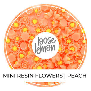 Mini Resin Flowers | Peach
