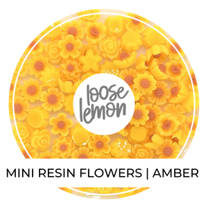 Mini Resin Flowers | Amber