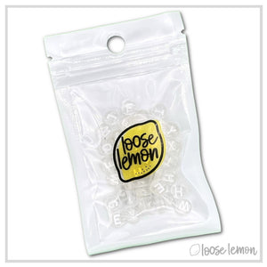 Letter Beads | Clear